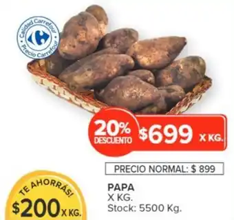 Carrefour PAPA X KG. oferta
