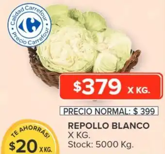 Carrefour REPOLLO BLANCO X KG. oferta