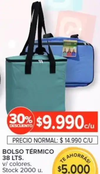 Carrefour BOLSO TÉRMICO 38 LTS. v/ colores oferta