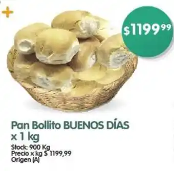 Supermercados Buenos Días Pan Bollito BUENOS DÍAS x 1 kg oferta