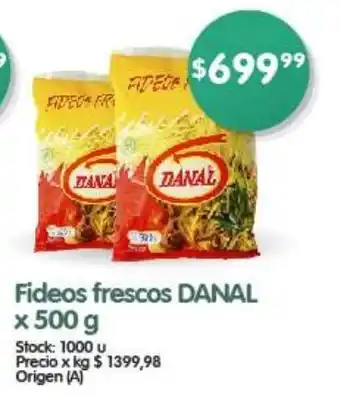 Supermercados Buenos Días Fideos frescos DANAL x 500 g oferta