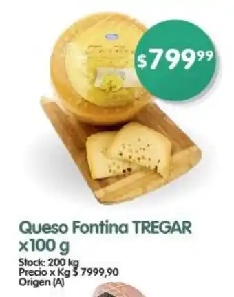 Supermercados Buenos Días Queso Fontina TREGAR x 100 g oferta