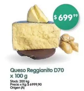 Supermercados Buenos Días Queso Reggianito D70 x 100 g oferta