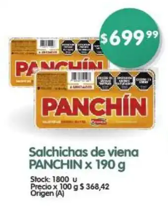 Salchichas de viena PANCHIN x 190 g