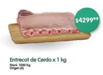 Supermercados Buenos Días Entrecot de Cerdo x 1 kg oferta