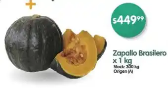 Supermercados Buenos Días Zapallo Brasilero x 1 kg oferta