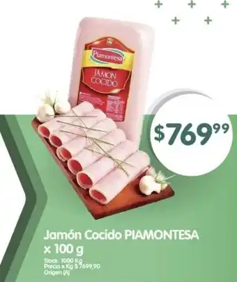 Supermercados Buenos Días Jamón Cocido PIAMONTESA x 100 g oferta