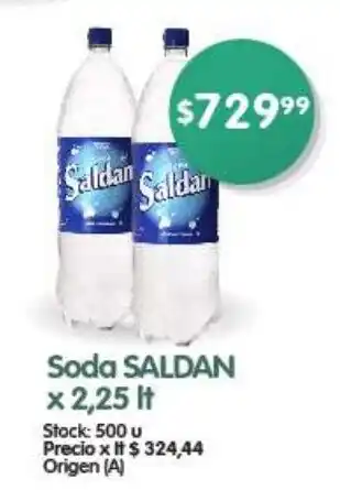 Supermercados Buenos Días Soda SALDAN x 2,25 it oferta