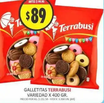 Supermercados Becerra Terrabusi Galletitas Variedad x400gr oferta