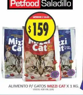 Supermercados Becerra Mizzi Cat Alimento P- Gatos x 1kg oferta