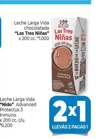 La Anonima "Las Tres Niñas"Leche Larga Vida Chocolatada oferta
