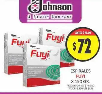Fuyi Espirales 150gr