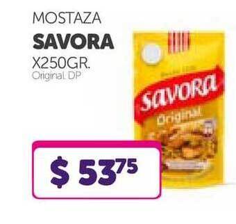 La Gallega Supermercados Savora Mostaza x 250gr oferta