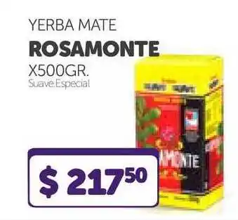 La Gallega Supermercados Rosamonte Yerba Mate x 500gr oferta