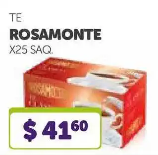La Gallega Supermercados Rosamonte Te 25saq oferta