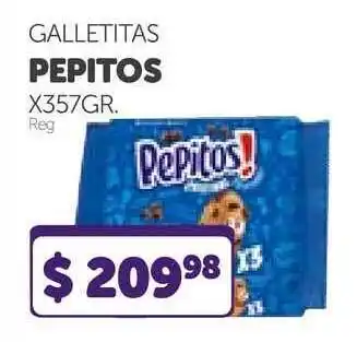 La Gallega Supermercados Galletitas Pepitos 357gr oferta