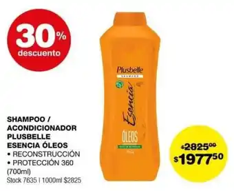 Atomo Conviene SHAMPOO / ACONDICIONADOR PLUSBELLE ESENCIA ÓLEOS 700ml oferta
