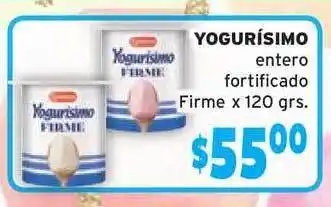 Unico Supermercados Yogurísimo Entero Fortificado Firme 120gr oferta