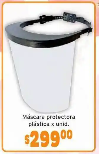 Unico Supermercados Máscara Protectora Plástica oferta