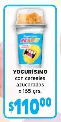 Unico Supermercados Yogurísimo Con Cereales Azucarados 165 oferta