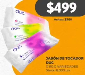 Supermercados Tadicor JABÓN DE TOCADOR DUC X 110G oferta