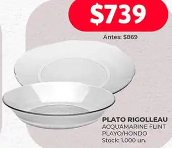 Supermercados Tadicor PLATO RIGOLLEAU ACQUAMARINE FLINT PLAYO/HONDO oferta