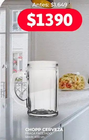 Supermercados Tadicor CHOPP CERVEZA PRAGA FACETADO oferta