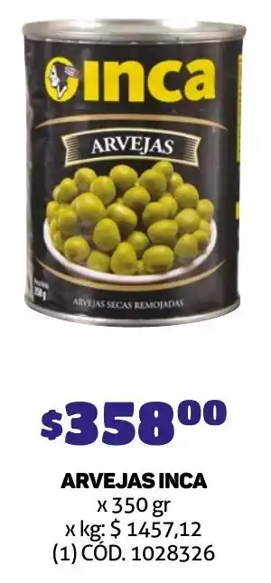 Makro ARVEJAS INCA x 350gr oferta