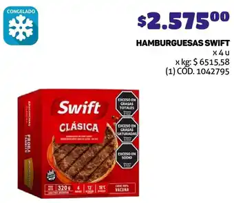 Makro HAMBURGUESAS SWIFT x 4u oferta