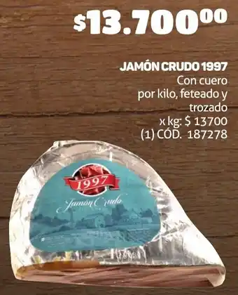 Makro JAMÓN CRUDO 1997 oferta