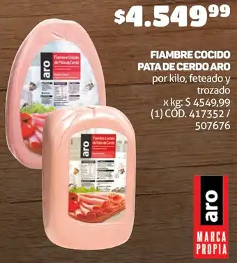 Makro FIAMBRE COCIDO PATA DE CERDO ARO oferta