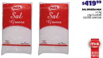 Makro SAL GRUESA M&K x 1kg oferta