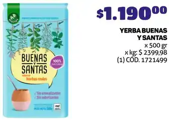 Makro YERBA BUENAS Y SANTAS x 500gr oferta