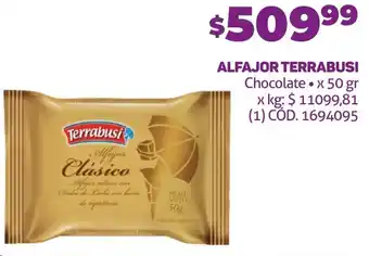 Makro ALFAJOR TERRABUSI Chocolate x 50gr oferta