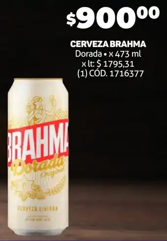 Makro CERVEZA BRAHMA Dorada x 473ml oferta