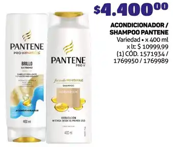 Makro ACONDICIONADOR/ SHAMPOO PANTENE Variedad x 400ml oferta