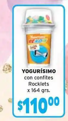 Yogurísimo con Confites Rocklets x 164grs