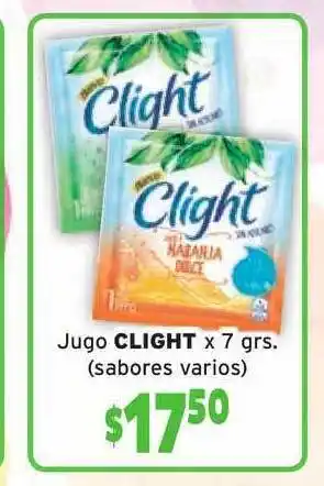 Clight Jugo x 7grs (sabores varios)
