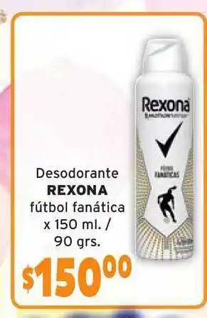 Rexona Fútbol Fanática Desodorante x 150ml / 90grs