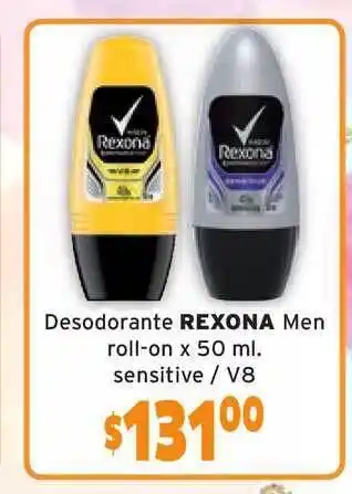Beltrán Supermercados Rexona Men Roll-on Desodorante x 50ml sensitive / V8 oferta