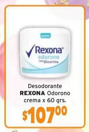 Beltrán Supermercados Rexona Odorono Crema Desodorante x 60grs oferta