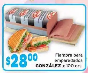 González Fiambre para Emparedados x 100grs