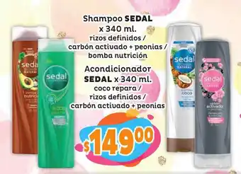 Sedal Shampoo x 340ml / Sedal Acondicionador x 340ml