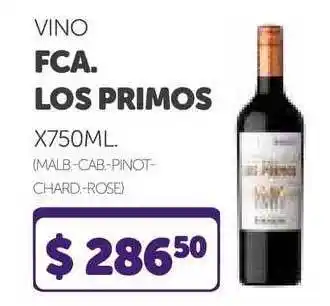 La Gallega Supermercados Fca. Los Primos Vino x750ml oferta