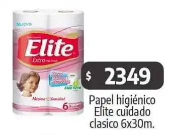 Autoservicio Capo Papel higiénico Elite cuidado clasico 6x30m. oferta