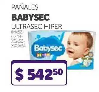 La Gallega Supermercados Babysec Pañales Ultrasec Hiper oferta