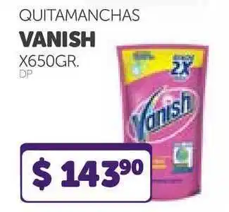 La Gallega Supermercados Vanish Quitamanchas x650gr oferta