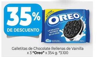La Anonima Oreo Galletitas de Chocolate Rellenas de Vainilla x 354g oferta