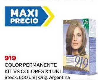 Carrefour Maxi 919 Color Permanente Kit Vs Colores x 1 uni oferta