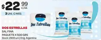 Carrefour Maxi Dos Estrellas Sal Fina Paquete x 500grs oferta